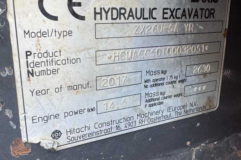 OmecoHub - Immagine HITACHI ZX26U-5AYR